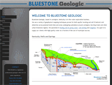 Tablet Screenshot of bluestonegeologic.com